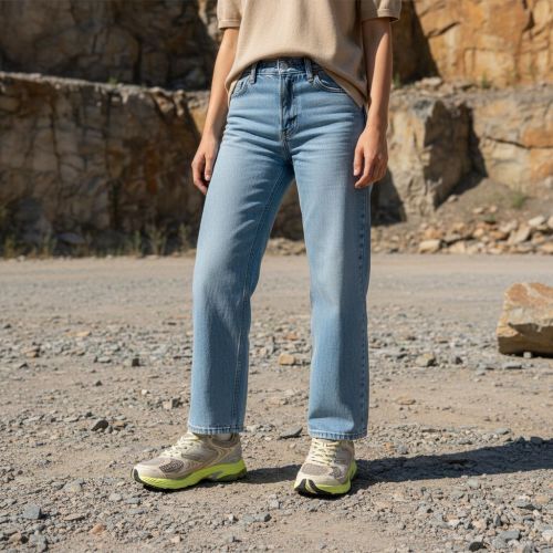 Etonic Evolution Fluo beige sneaker voor dames. Etonic Evolution Fluo beige sneaker voor dames.