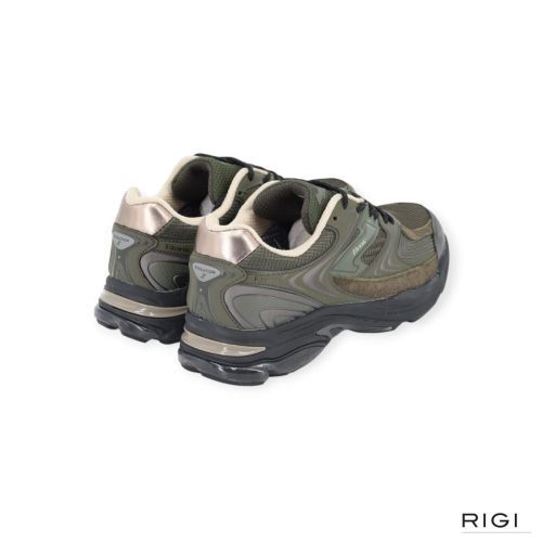 Etonic Evolution sneaker voor heren in groen suède, mesh leer. Etonic Evolution sneaker voor heren in groen suède, mesh leer.