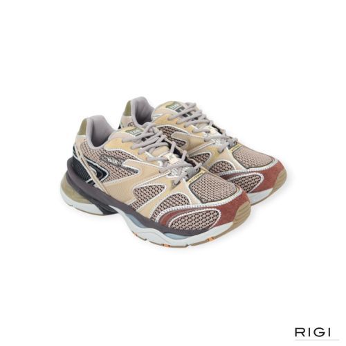 Etonic Kendari  Chocolate in donkerbruin met beige mesh, leer en suède voor dames. 
