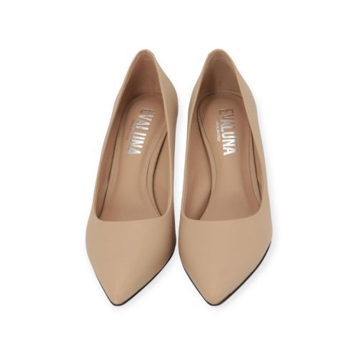 Evaluna 1796 dames pump in beige lak leer.