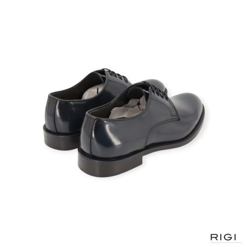 Exton 1374 heren veterschoen in blauw leer. Exton 1374 heren veterschoen in blauw leer.