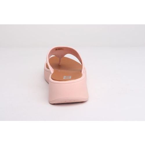 Fit Flop dames slipper in rose geweven stof / raffia FX7/A35 Flatform