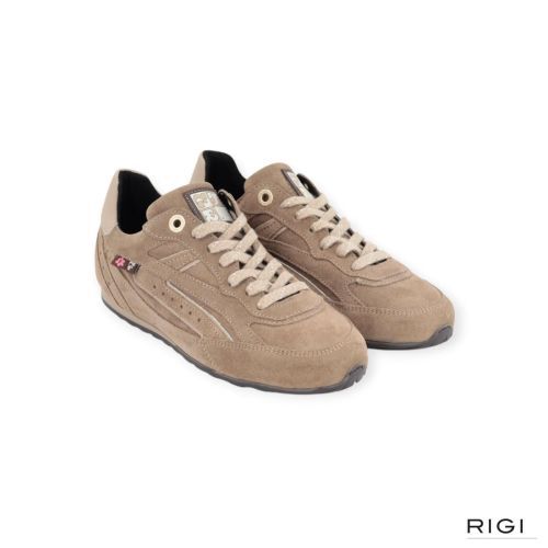 Floris Van Bommel Illvi 01.08 SFW-10150-34.02 sneaker in taupe suède voor dames.