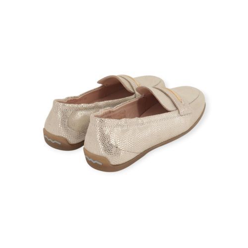 Floris Van Bommel Sitti 03.10 dames mocassin in goud mettalic leer.