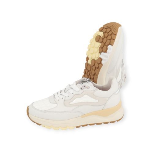 Floris Van Bommel sneaker voor dames in wit en off wit.