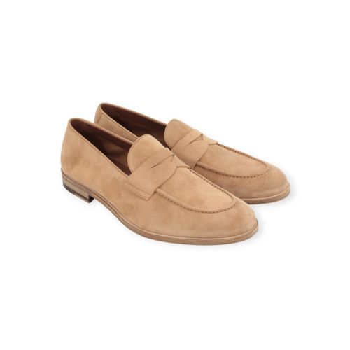 Fratelli Rossetti heren mocassin in suede beige.