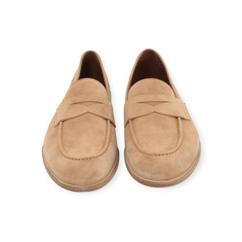 Fratelli Rossetti heren mocassin in suede beige.