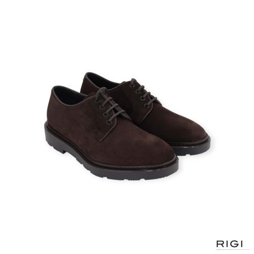 Fratelli Rossetti 47208 veterschoen in bruin suède voor heren. Fratelli Rossetti 47208 veterschoen in bruin suède voor heren.