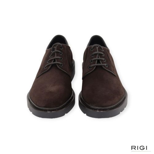 Fratelli Rossetti 47208 veterschoen in bruin suède voor heren. Fratelli Rossetti 47208 veterschoen in bruin suède voor heren.
