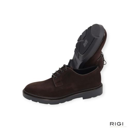 Fratelli Rossetti 47208 veterschoen in bruin suède voor heren. Fratelli Rossetti 47208 veterschoen in bruin suède voor heren.