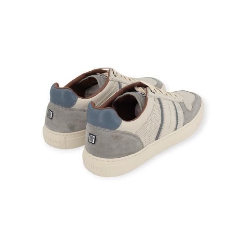 Fratelli Rossetti One heren sneaker in het off wit met licht blauw leer.