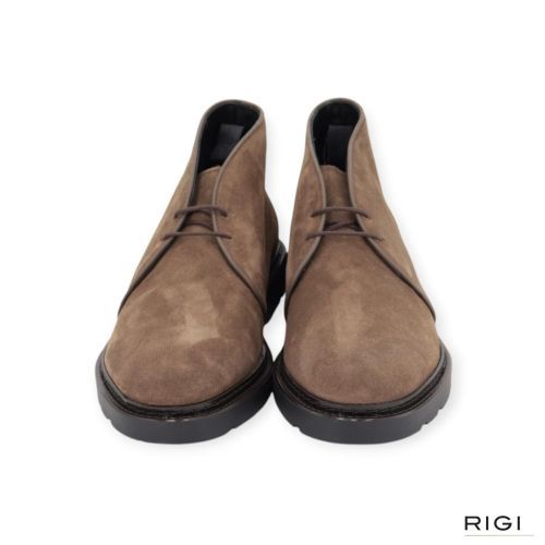 Fratelli Rossetti Dublin 47469 enkellaars in beige, taupe suède voor heren. 