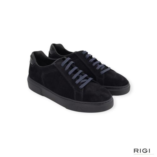 Fratelli Rossetti 47526 sneaker in blauw suède voor heren. 