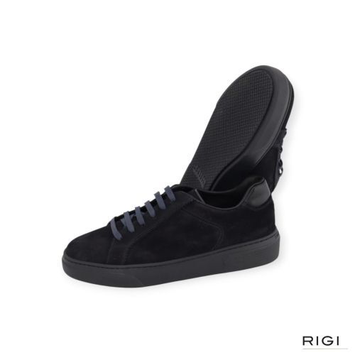 Fratelli Rossetti 47526 sneaker in blauw suède voor heren. 