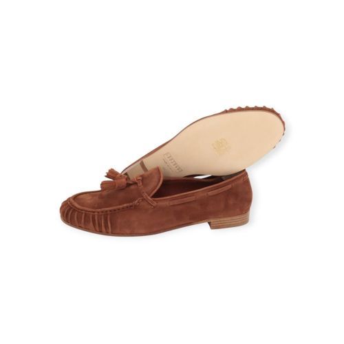 Fratelli Rossetti 68243 dames mocassin in bruin suede.