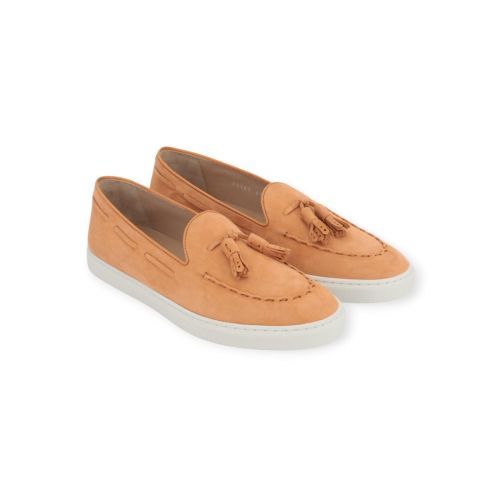Fratelli Rossetti dames mocassin in oranje suede leer. Fratelli Rossetti dames mocassin in oranje suede leer.