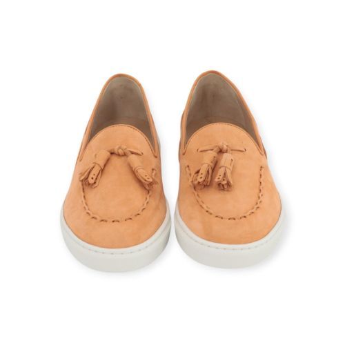 Fratelli Rossetti dames mocassin in oranje suede leer. Fratelli Rossetti dames mocassin in oranje suede leer.