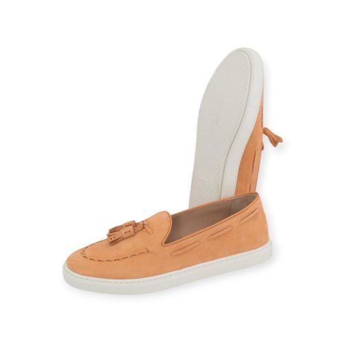 Fratelli Rossetti dames mocassin in oranje suede leer. Fratelli Rossetti dames mocassin in oranje suede leer.
