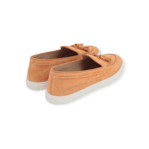 Fratelli Rossetti dames mocassin in oranje suede leer. Fratelli Rossetti dames mocassin in oranje suede leer.