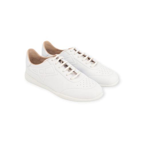 Fratelli Rossetti dames sneaker in wit leer.