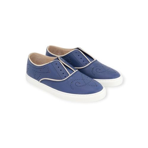 Fratelli Rossetti Hobo dames sneaker mocassin in blauw leer. Fratelli Rossetti Hobo dames sneaker mocassin in blauw leer.