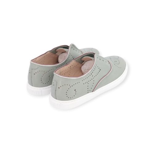 Fratelli Rossetti Hobo dames sneaker mocassin in licht groen leer.