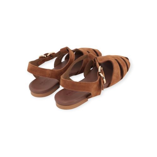 Frau 69F0 dames sandaal in cognac suede. Frau 69F0 dames sandaal in cognac suede.