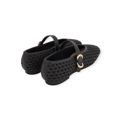 Frau 69V3 dames ballerina in zwart raffia. Frau 69V3 dames ballerina in zwart raffia.
