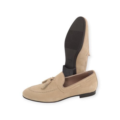 Frau 71B2 heren mocassin in beige suede.