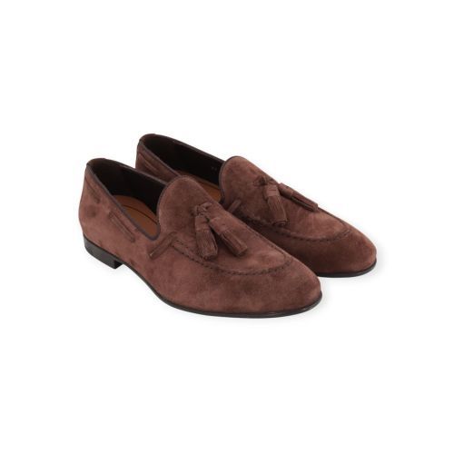 Frau 71B2 heren mocassin in bruin suede.