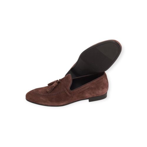 Frau 71B2 heren mocassin in bruin suede.