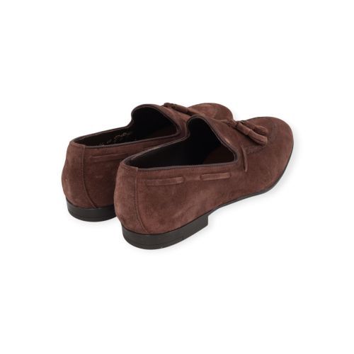 Frau 71B2 heren mocassin in bruin suede.