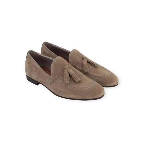 Frau 71B2 heren mocassin in zand - taupe suede. Frau 71B2 heren mocassin in zand - taupe suede.