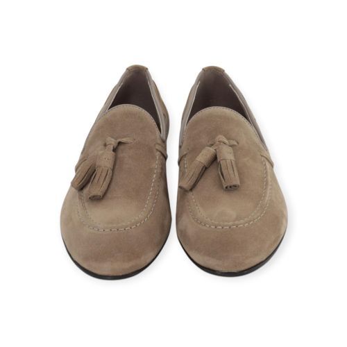 Frau 71B2 heren mocassin in zand - taupe suede. Frau 71B2 heren mocassin in zand - taupe suede.