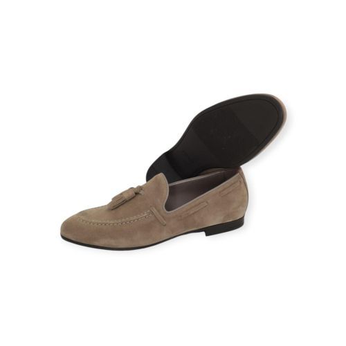 Frau 71B2 heren mocassin in zand - taupe suede. Frau 71B2 heren mocassin in zand - taupe suede.