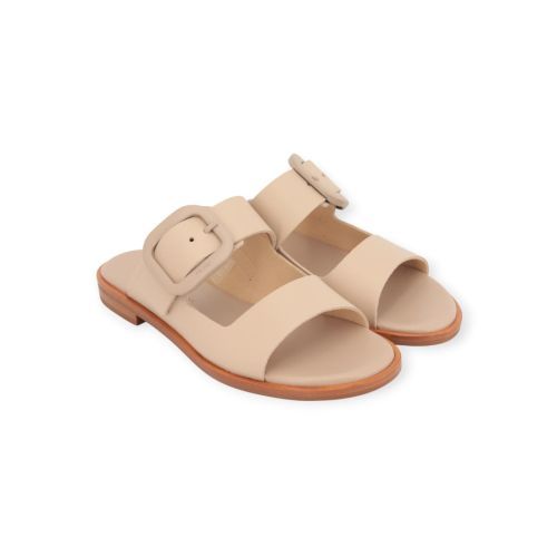 Frau 85M3 dames slipper in beige leer. Frau 85M3 dames slipper in beige leer.