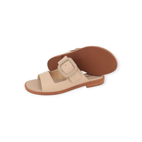 Frau 85M3 dames slipper in beige leer. Frau 85M3 dames slipper in beige leer.