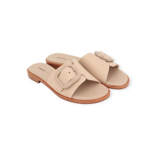 Frau 85M4 dames slipper in beige leer. Frau 85M4 dames slipper in beige leer.