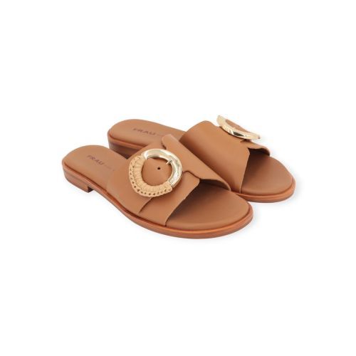 Frau 85M7 dames slipper in cognac leer. Frau 85M7 dames slipper in cognac leer.
