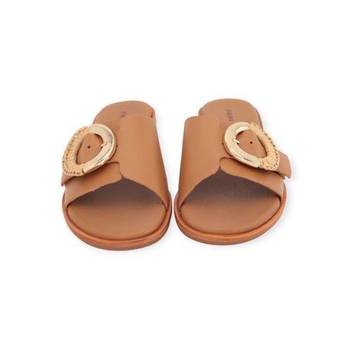 Frau 85M7 dames slipper in cognac leer. Frau 85M7 dames slipper in cognac leer.