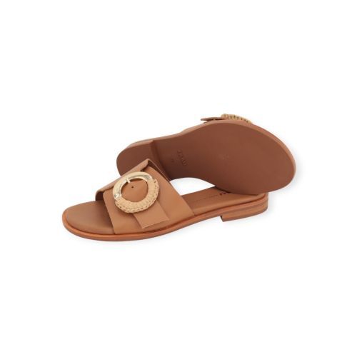 Frau 85M7 dames slipper in cognac leer. Frau 85M7 dames slipper in cognac leer.