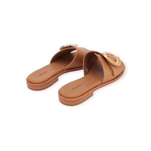 Frau 85M7 dames slipper in cognac leer. Frau 85M7 dames slipper in cognac leer.