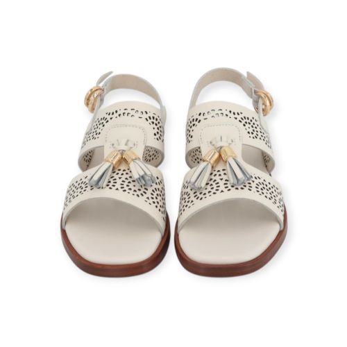 Frau 87R1 dames sandaal in off wit leer.