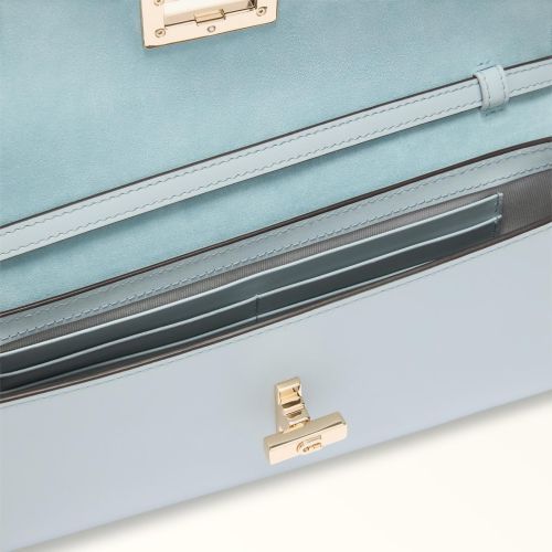 Furla Clara crossbody handtas in off wit leer voor dames. 