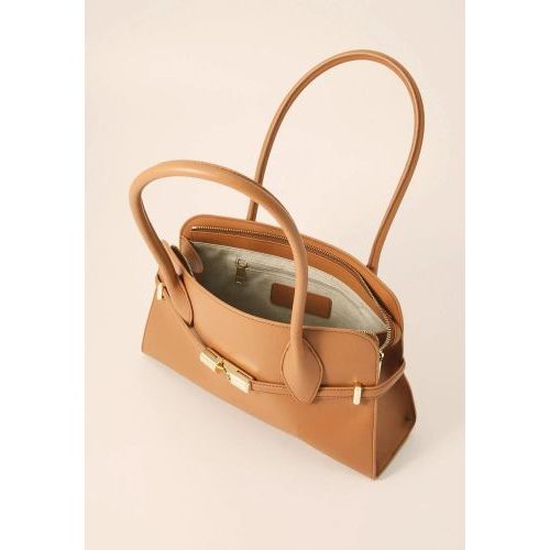 Furla Hand- en schoudertas Cognac dames (Goccia M Dome WB01505-BX3104-RY000 - Goccia M Dome WB01505-BX3104-R) - Rigi