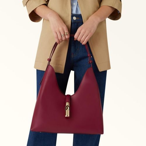 Furla Hand- en schoudertas Bordeaux dames (Goccia M Hobo WB01499-BX3104-CGQ00 - Goccia M Hobo WB01499-BX3104-C) - Rigi