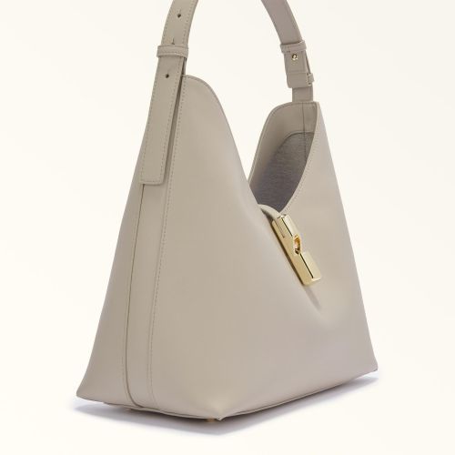 Furla Hand- en schoudertas Grijs dames (Goccia M Hobo WB01499-BX3104-VAN00 - Goccia M Hobo WB01499-BX3104-V) - Rigi