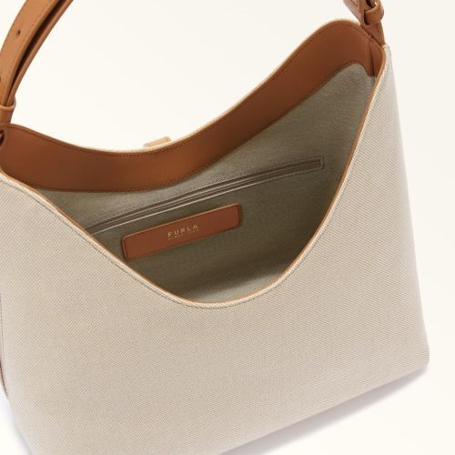 Furla Hand- en schoudertas Naturel dames (Goccia M Hobo WB01633-BX3542-3331S - Goccia M Hobo WB01633-BX3542-3) - Rigi