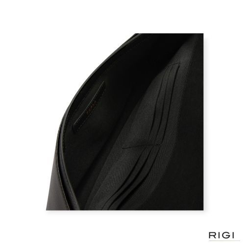 Furla Iride clutch in nero, zwart leer voor dames.