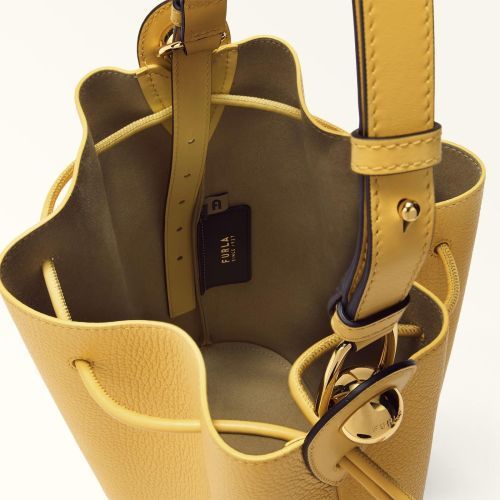 Furla Hand- en schoudertas Geel dames (Sfera S Bucket Bag WB01449-BX0176-CRE00 - Sfera S Bucket Bag WB01449-BX0) - Rigi